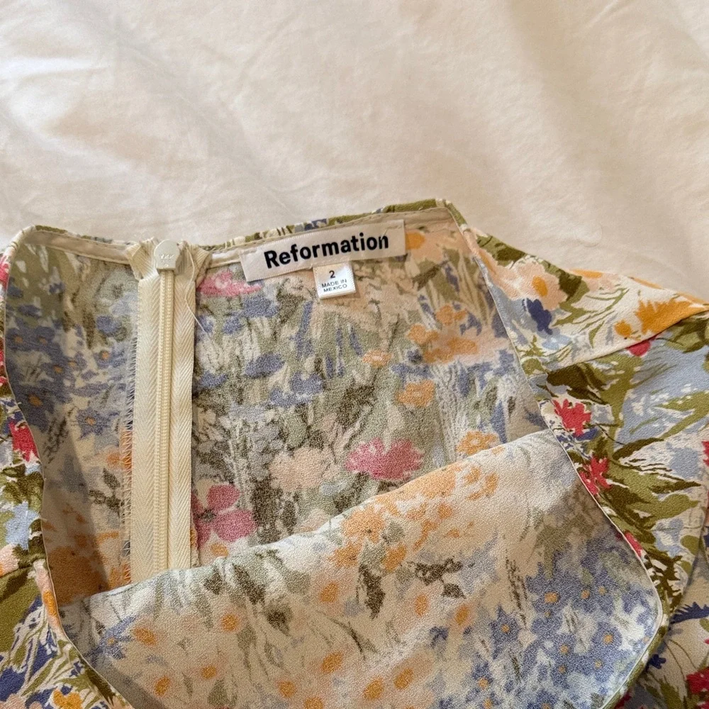 Reformation Multicolor Floral Mini Skirt - Picture 3 of 3